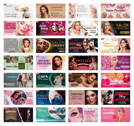 Baner dla branży beauty – fryzjer, kosmetyczka, makijaż
