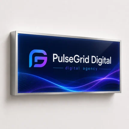 Podświetlany kaseton LED z profilem aluminiowym dla agencji digital