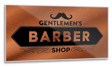 Kaseton reklamowy LED Profil aluminiowy Gentlemen’s Barber Shop