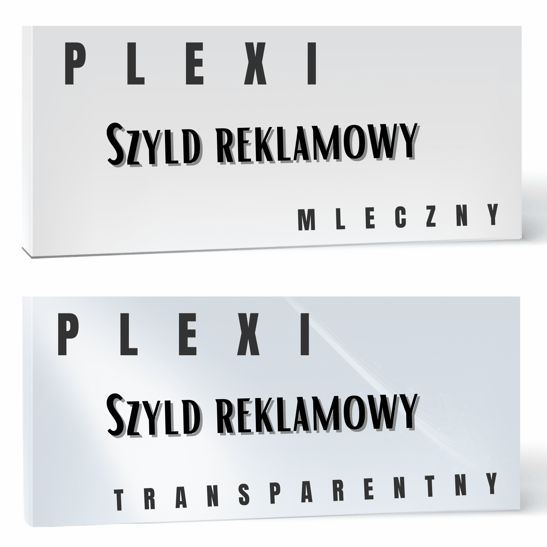 Werbeschilder aus Plexiglas Szyldy reklamowe z Plexi - obrazek 1