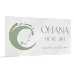 szyld plexi przezroczysta spa salon logo zielony design