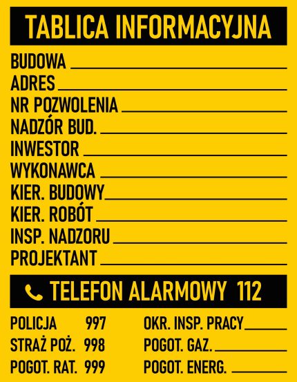 Tablice reklamowe PCV - 60x80cm - obrazek 7