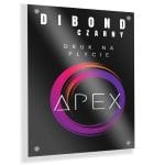 Tablica reklamowa Dibond czarna z nadrukiem logo UV