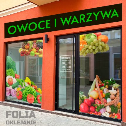 Folia OWV do oklejania witryn, druk UV - obrazek 2