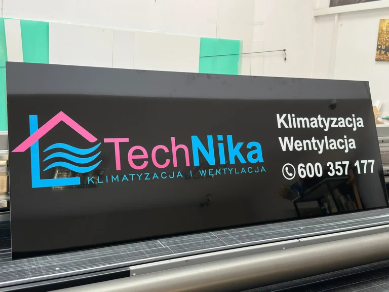 TechNika – klimatyzacja i wentylacja, tablice i szyldy reklamowe