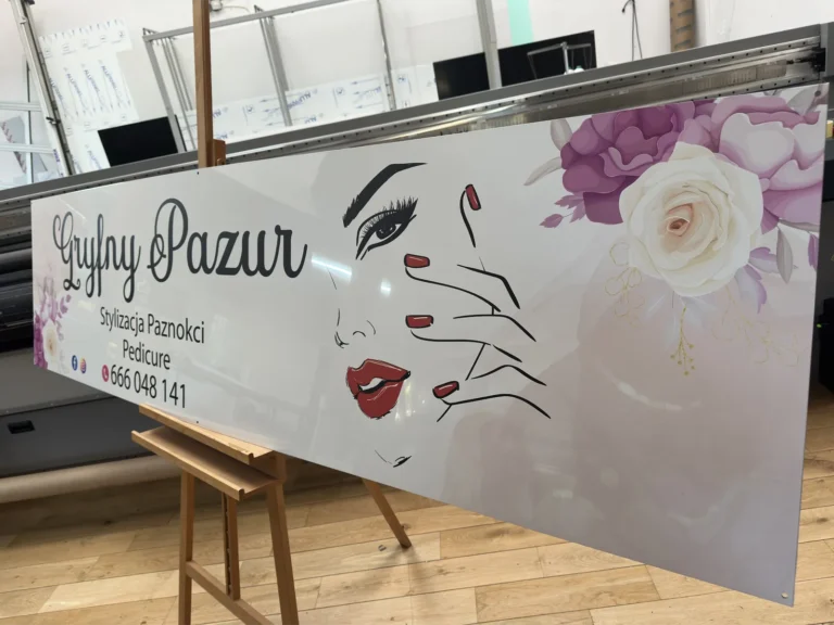 Gryfny Pazur – stylizacja paznokci i pedicure, tablice i szyldy reklamowe