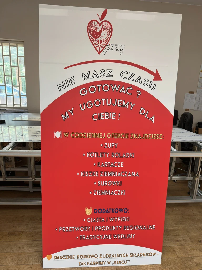 Podlaski Dom Rodzinny – Jedz Inaczej, tablice i szyldy reklamowe