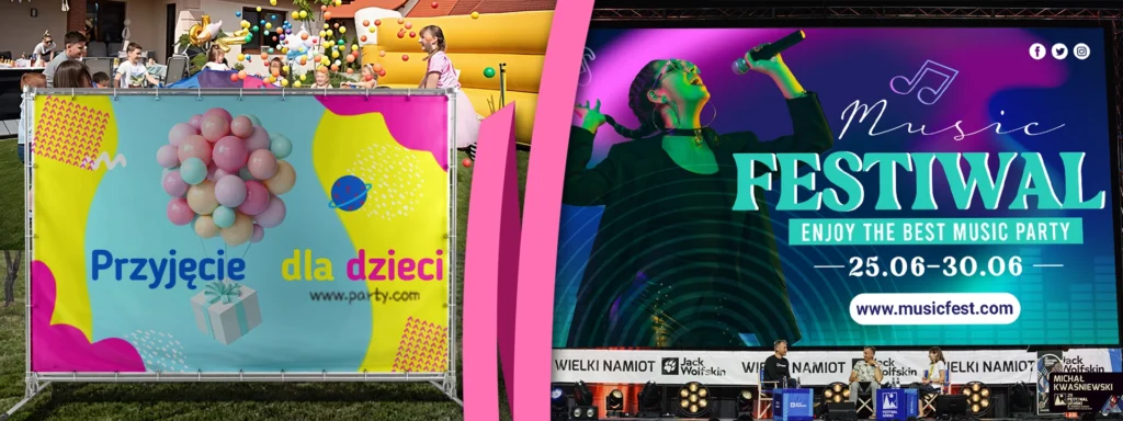 Wielkoformatowy druk UV w organizacji letnich wydarzeń