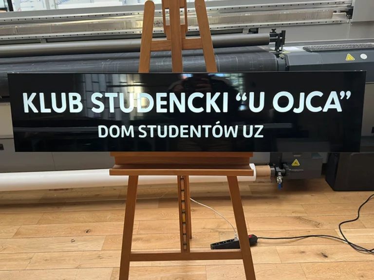 Szyld „Klub Studencki U Ojca” – tablice i szyldy reklamowe