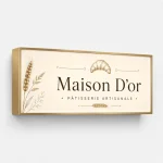 Kaseton reklamowy z dibondu na wymiar dla patisserie