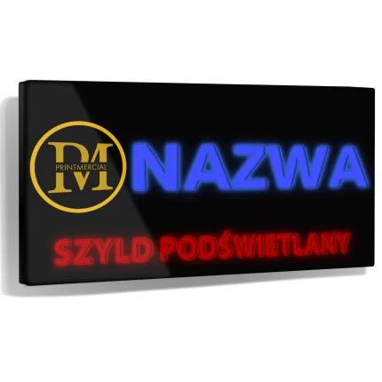 Szyld podświetlany z dibondu - obrazek 3