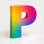 Litera 3D z plexi z kolorowym nadrukiem UV