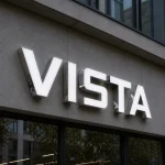 Białe litery przestrzenne reklamowe LED – VISTA