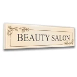 szyld plexi podświetlany beauty salon elegancki LED