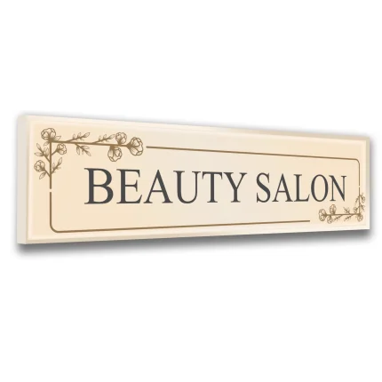 szyld plexi podświetlany beauty salon elegancki LED