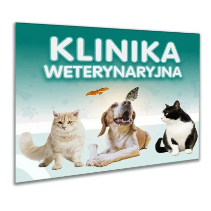 szyld weterynarz pies kot klinika reklama zwierzęta