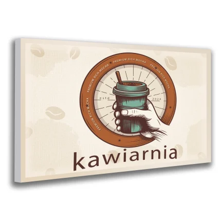szyld kawiarnia kawa kubek reklama sklep gastronomia