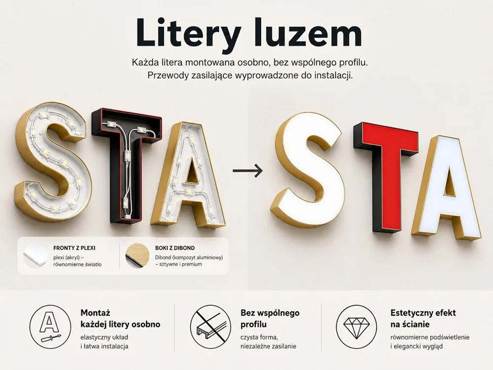 Litery luzem