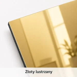 Złoty lustrzany