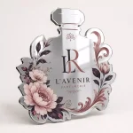 Szyld z dibondu Srebrny lustrzany do salonu beauty